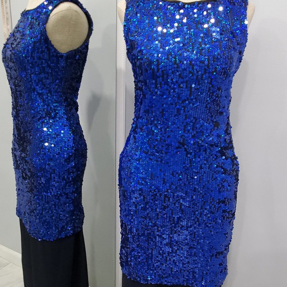 Blue Sequins Dress